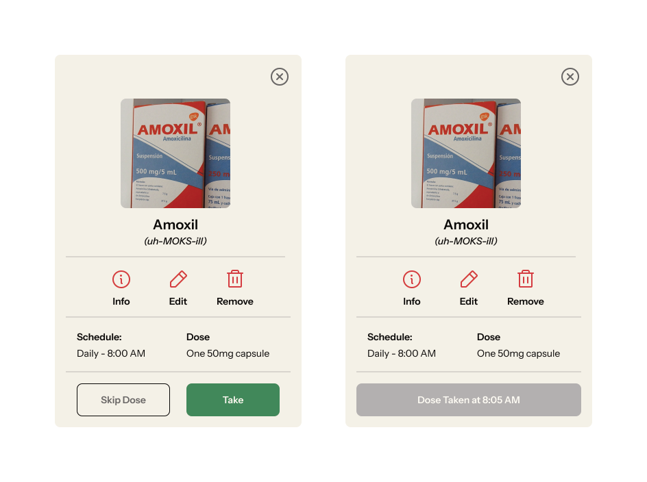 Medication Action Modal