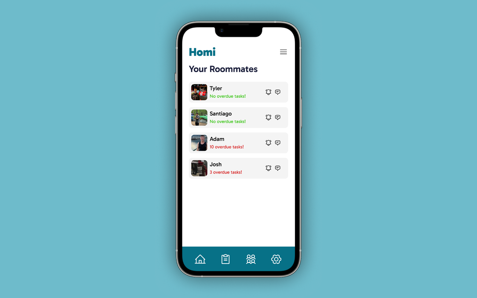 Homi approach interface
