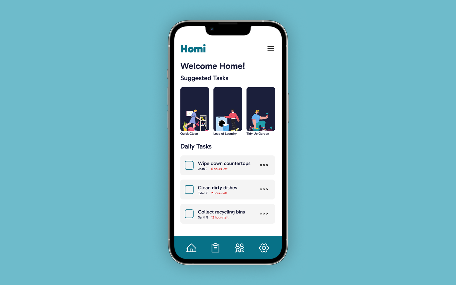 Homi app overview